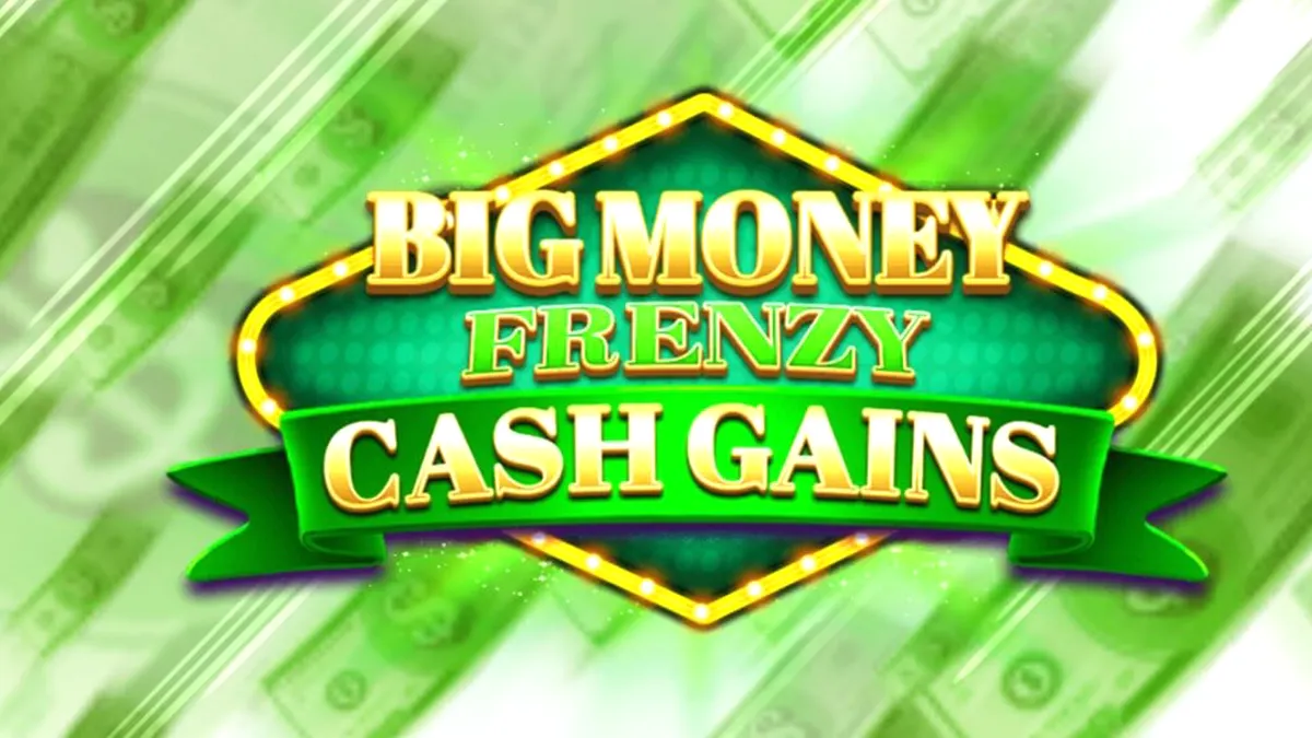 Isang vault na puno ng ginto at pera sa loob ng Big Money Frenzy Cash Gains slot.